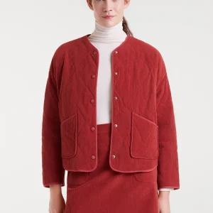 Chaqueta de pana marrón