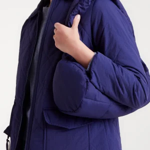 Bolso de hombro acolchado azul