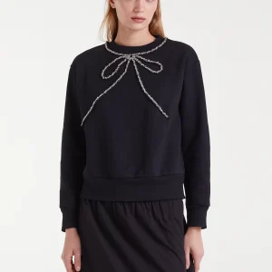 Sudadera cuello joya lazo