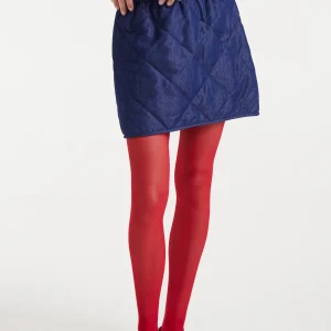 Falda corta 100% algodón chambray azul