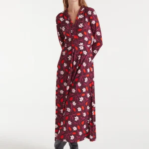 Vestido largo con estampado Tulip