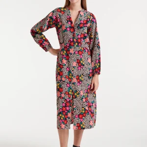 Vestido midi con estampado Giardino