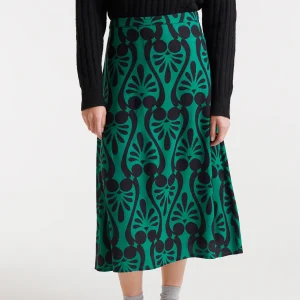 Falda midi con estampado Baroque