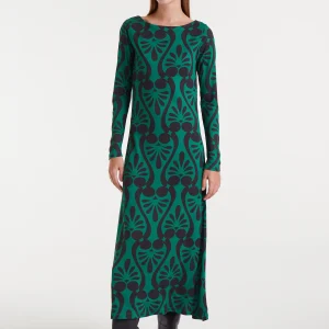 Vestido largo con estampado Baroque