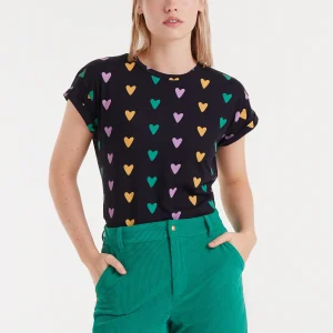 Camiseta 100% algodón con estampado Cupido Lines