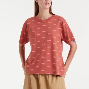 Camiseta 100% algodón con estampado Lips