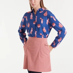 Camisa con estampado Porcelain