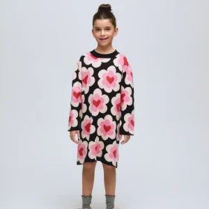 Vestido corto de niña estampado SweetHeart