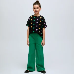 Pantalón de niña de pana verde