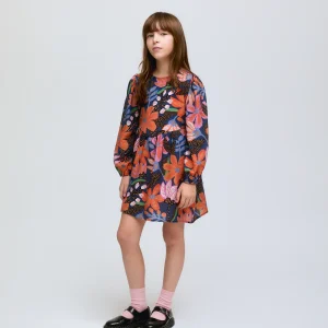 Vestido corto de niña estampado floral Tigerlilly de manga larga