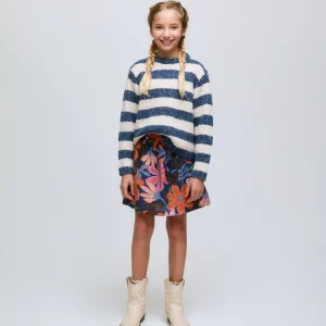 Falda corta de niña con estampado floral Tigerlilly