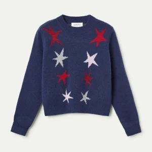 Jersey punto con estampado estrellas multicolor