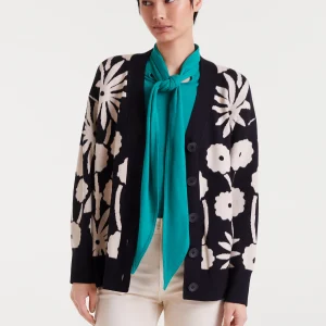 Chaqueta jacquard con estampado Tofu