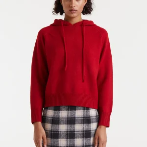 Jersey sudadera punto fino rojo