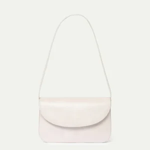 Bolso de hombro blanco roto