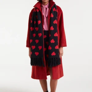 Bufanda de punto jacquard estampado Heart Attack Small