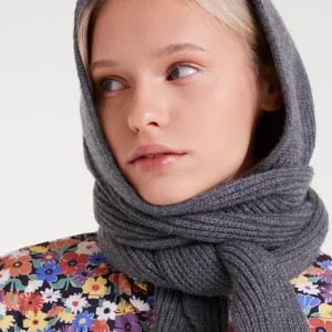 Gorro beanie punto fino gris