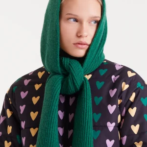 Gorro beanie punto fino verde