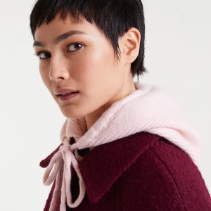 Pasamontañas punto fino rosa