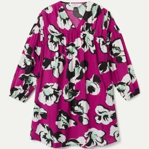 Vestido corto con estampado Vivid Viola