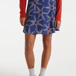 Falda corta con estampado Starships