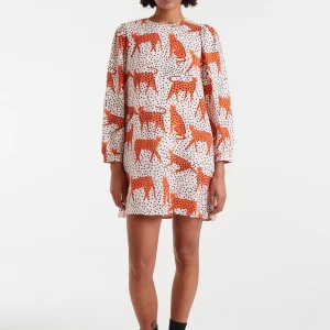 Vestido corto con estampado Tano