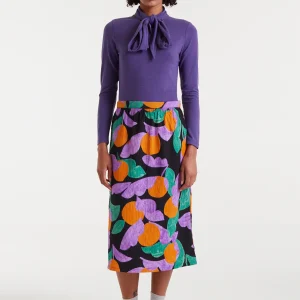 Camiseta lazada manga larga morada