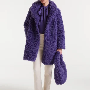 Abrigo borreguito morado