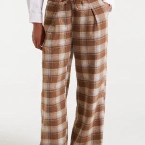 Pantalón con estampado Beige Checks