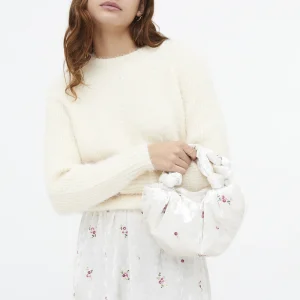 Bolso de mano terciopelo con bordado floral