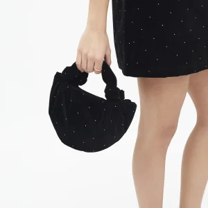 Bolso de mano terciopelo negro