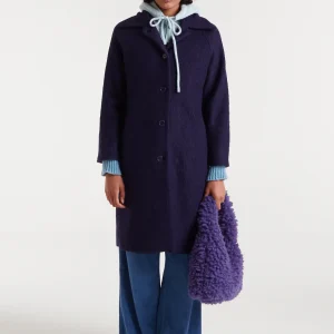 Abrigo largo navy blue