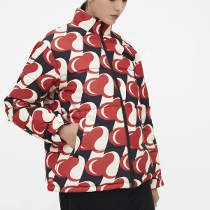 Abrigo corto con estampado Heart Attack