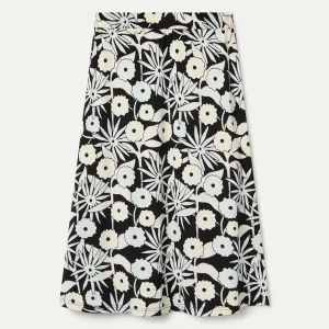 Falda midi con estampado Tofu