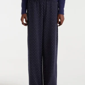 Pantalón jacquard con estampado Super Mini Dots