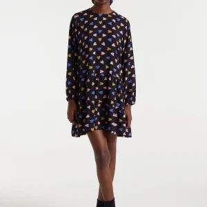 Vestido corto con estampado Potpourri