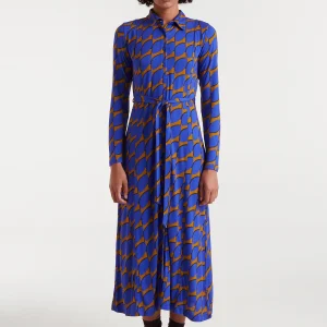 Vestido largo con estampado Skouros Small