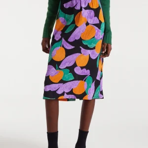 Falda midi con estampado Apricot