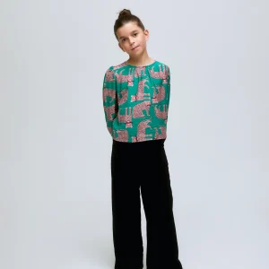 Top de manga larga estampado Onca