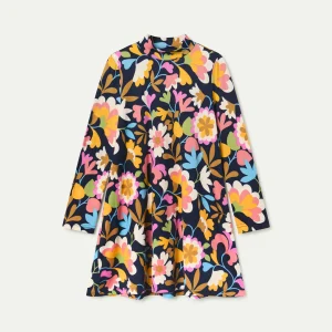 Vestido corto de niña con estampado Baboushka