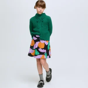 Falda corta de niña con estampado de frutas Apricot