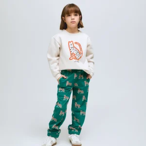 Pantalón largo de niña con estampado de jaguar Onca