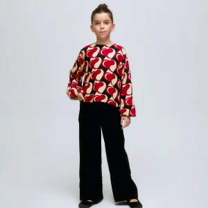 Top de niña manga larga estampado Heart Attack