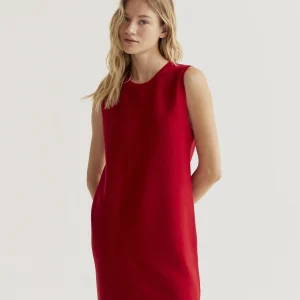 Vestido corto punto rojo