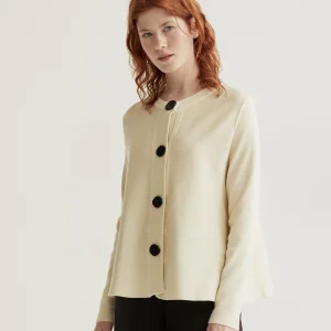 Cárdigan punto botones negro