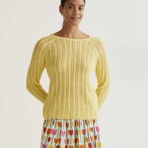 Jersey punto encadenado amarillo