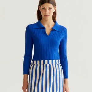 Jersey de punto azul