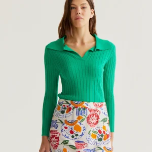 Jersey de punto verde