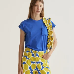 Camiseta  básica 100% algodón azul