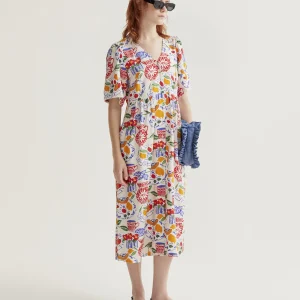 Vestido midi con estampado Lush